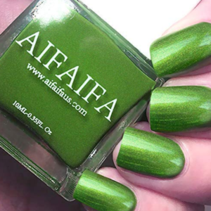Aifaifa Shinning Green Nail Polish for Irish Green Nail Art